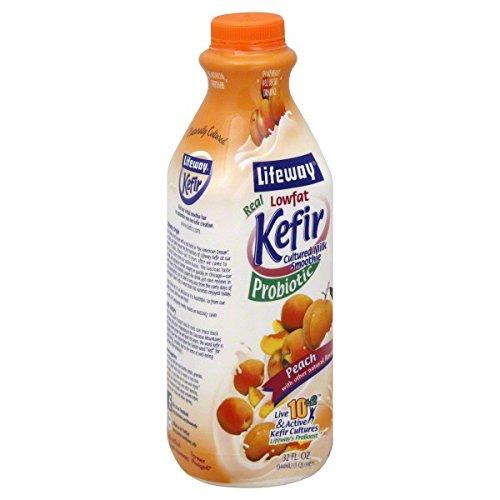 Lifeway Lifeway Lowfat Kefir, Peach, 32 Ounce (Pack of 06)