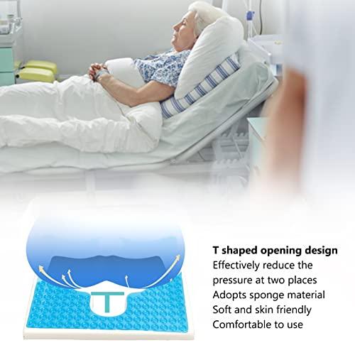 JUOPZKENN JUOPZKENN Anti BedSores Cushion, Bed Sores and T Shaped Nursing Pad, Breathe Freely Fiber Material Prevent Soress, T Shaped Opening Triangular Slope Design Anti BedSores Pad for Elderly Bedridden