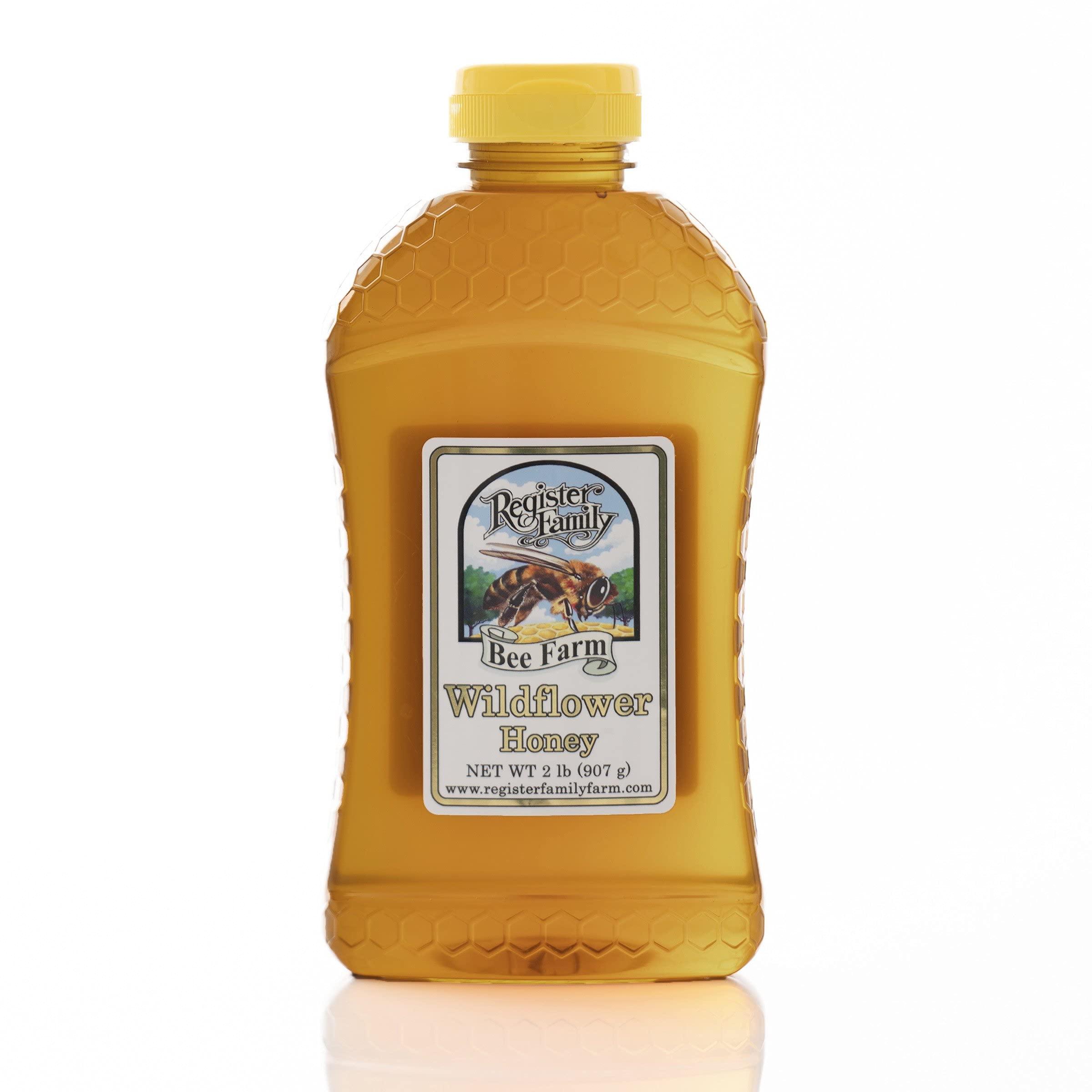 Register Family Bee Farm Raw Wildflower Honey - Squeeze Bottle