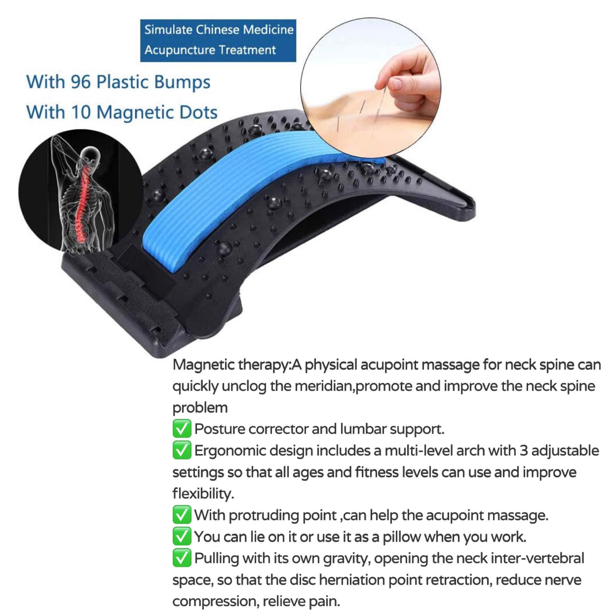 Lish Factory Neck Shoulder Massage Relaxer Neck Pillow Magic Back Massager Device Neck Support Blue