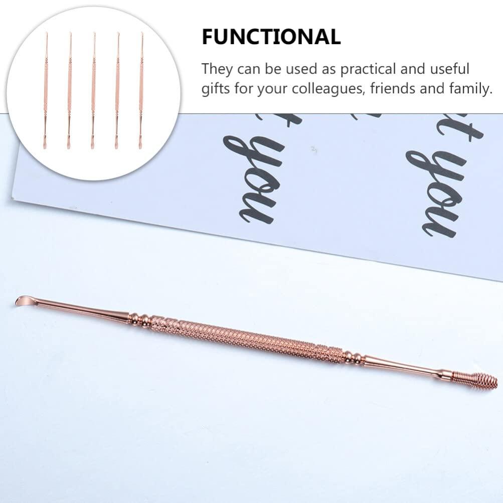 Healeved 5pcs Ear Spoon Earwax Removal Tool Ear Cleaner Ear Picking Spoon Earwax Spoon Ear Wax Removal Tool Clean Tool Home Earpick Ear Clean Accessory Wax Curette Earwax Cleaning Tool