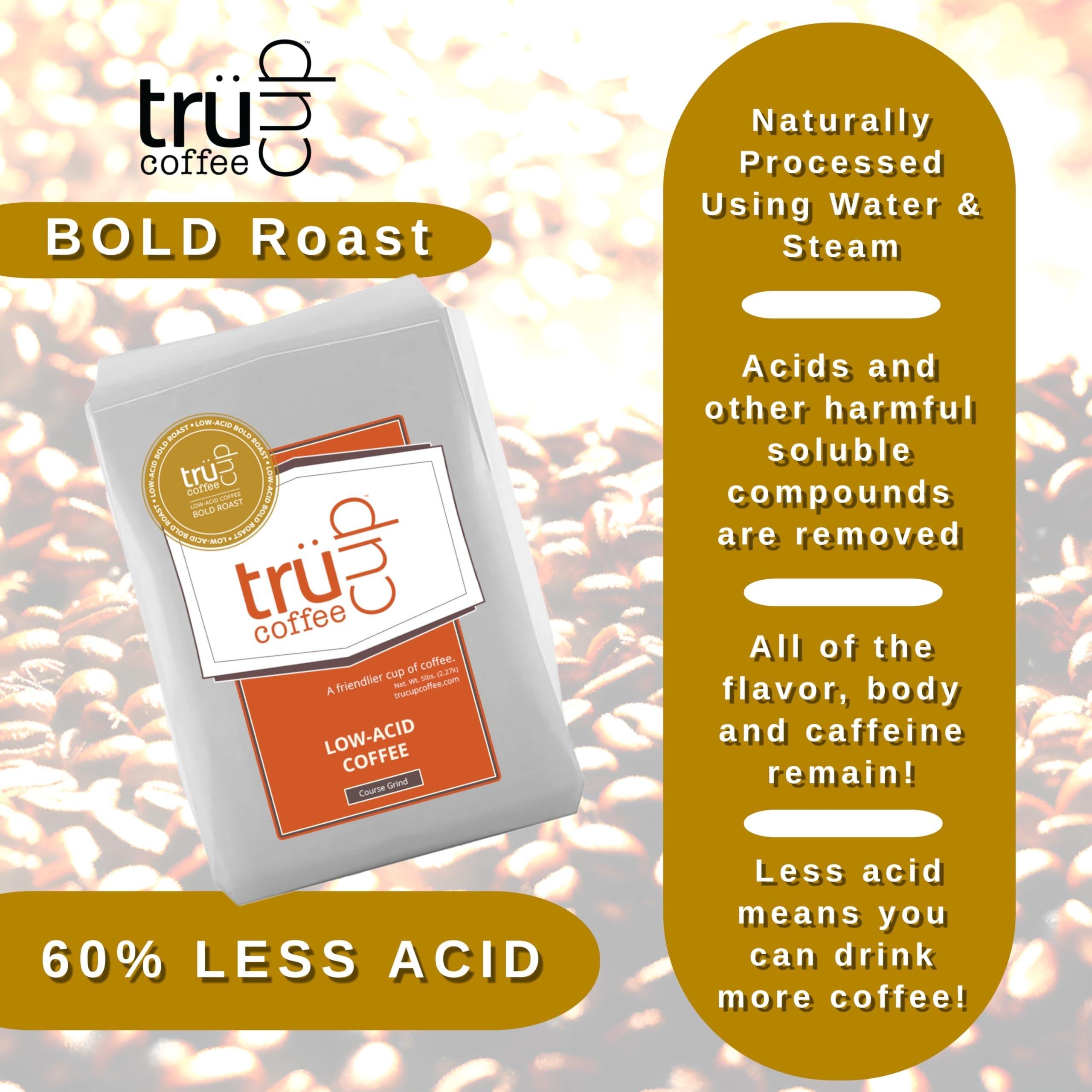 TRUCUP trcup Low-Acid Bold Roast (Drip Grind, 5 LB)