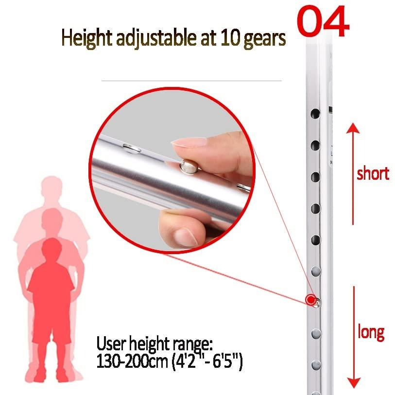 YKNAG Direct Store Quad Cane with 4-Pronged Base for Extra Stability, Walking Sticks for Seniors, Foam Padded Offset Handle, 1 Unit