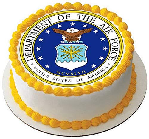 Edible Prints On Cake US Air Force - Edible Cake Topper - 6" round