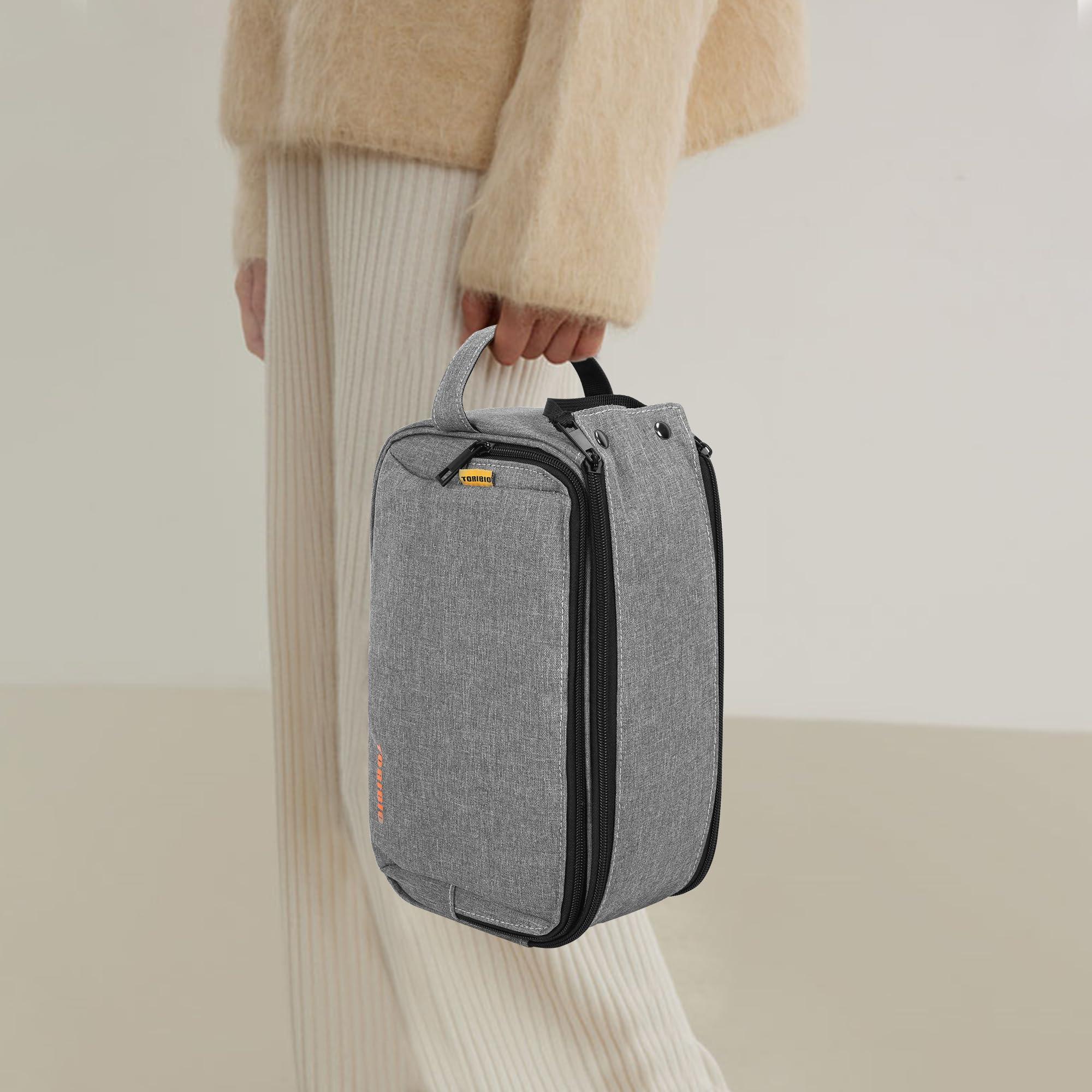 TORIBIO CPAP Travel Bag for ResMed AirMini Machine amd Accessories, CPAP Supplies Organizer Case, Gray