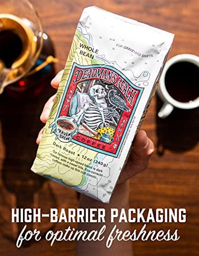 Raven's Brew Coffee Raven's Brew Coffee High Caffeine Coffee Dark Roast Whole Bean – Deadman's Reach 12oz