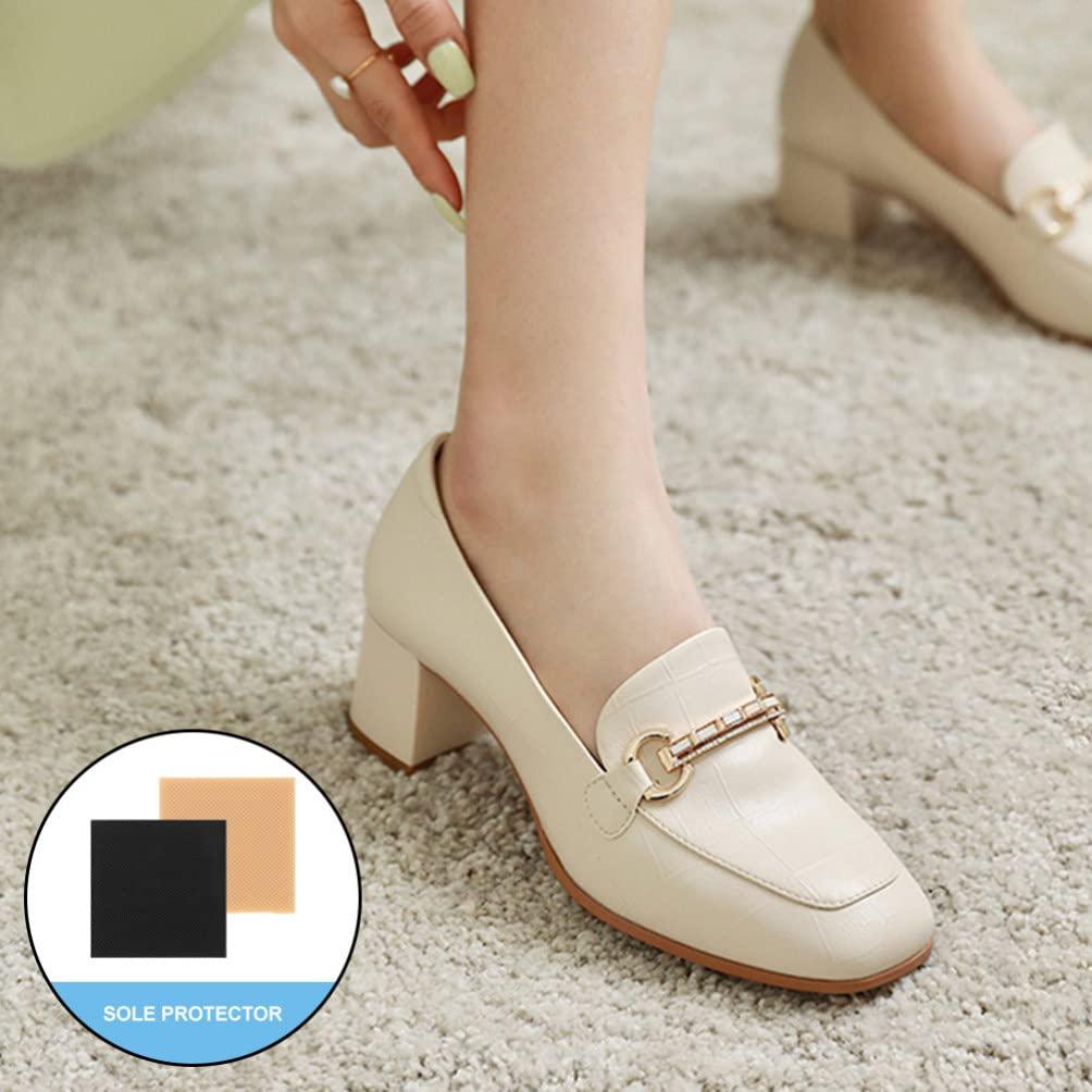 Healifty Healifty 6pcs Anti Slip Stickers for High Heels Non Heel Shoe Pads for High Heels High Heel Protectors Shoes Pads Shoe Sole Protector Anti Heel Grips Heel Cups Protection Pad Patch Rubber