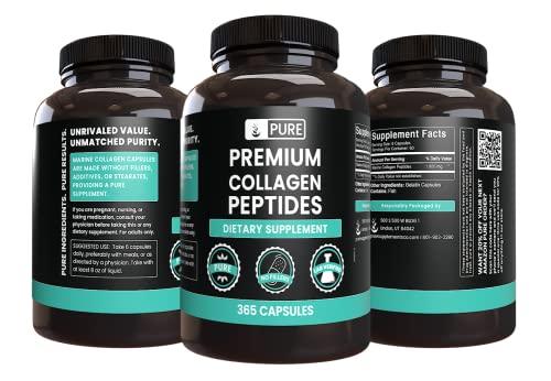 PURE ORIGINAL INGREDIENTS PURE ORIGINAL INGREDIENTS Marine Collagen (365 Capsules) No Magnesium Or Rice Fillers, Always Pure, Lab Verified