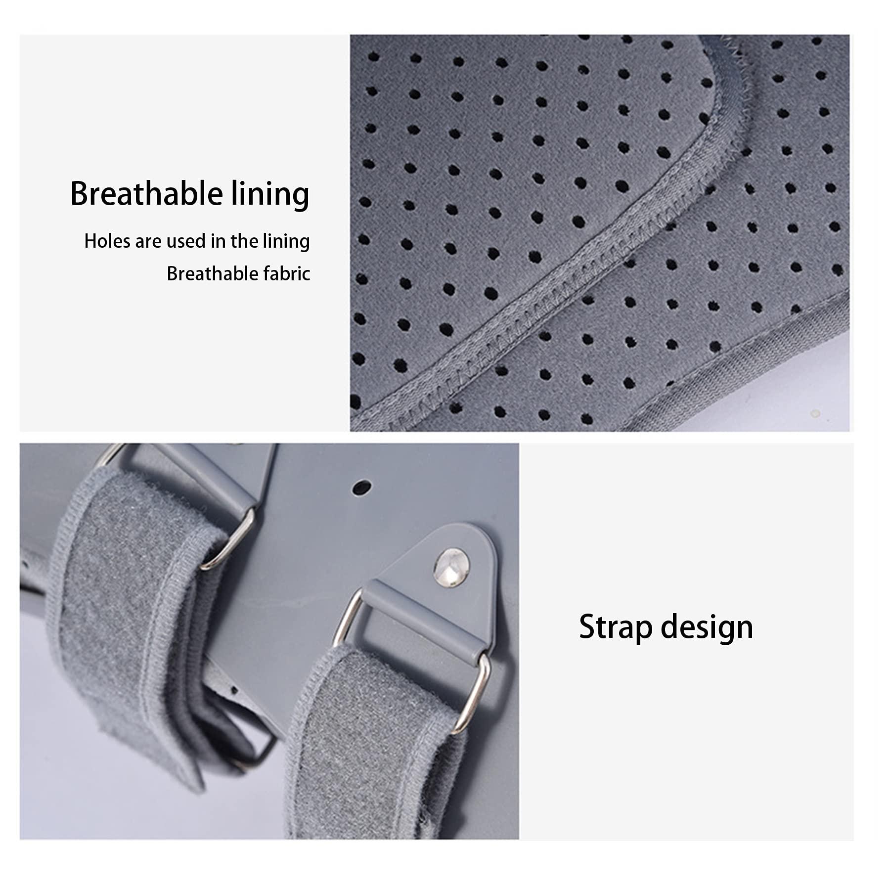 WILLQ Thoracolumbar Fixed Support Thoracic and Lumbar Support for Osteoporosis Post Surgery Support Mild Scoliosis with Removable Inflatable Airbag Men Women Lumbar Spine Orthosis