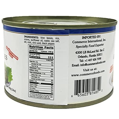 Eastern Feast Eastern Feast - Stuffed Grape Leaves, 14 oz / 400g, (4 PACK) Vegan, Kosher