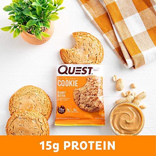 Quest Nutrition Quest Nutrition Protein Cookie, Peanut Butter,2.04 Ounce, Pack of 12