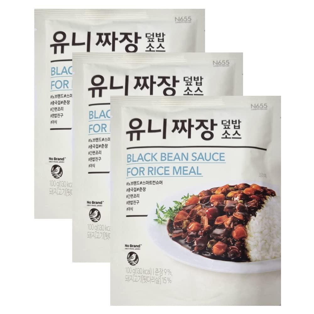 GASHINA STORY Jjajang Korean Chinese Black Bean Sauce For Rice, Noodle 100g(3.5oz) - Ready Meal (100g, 1)
