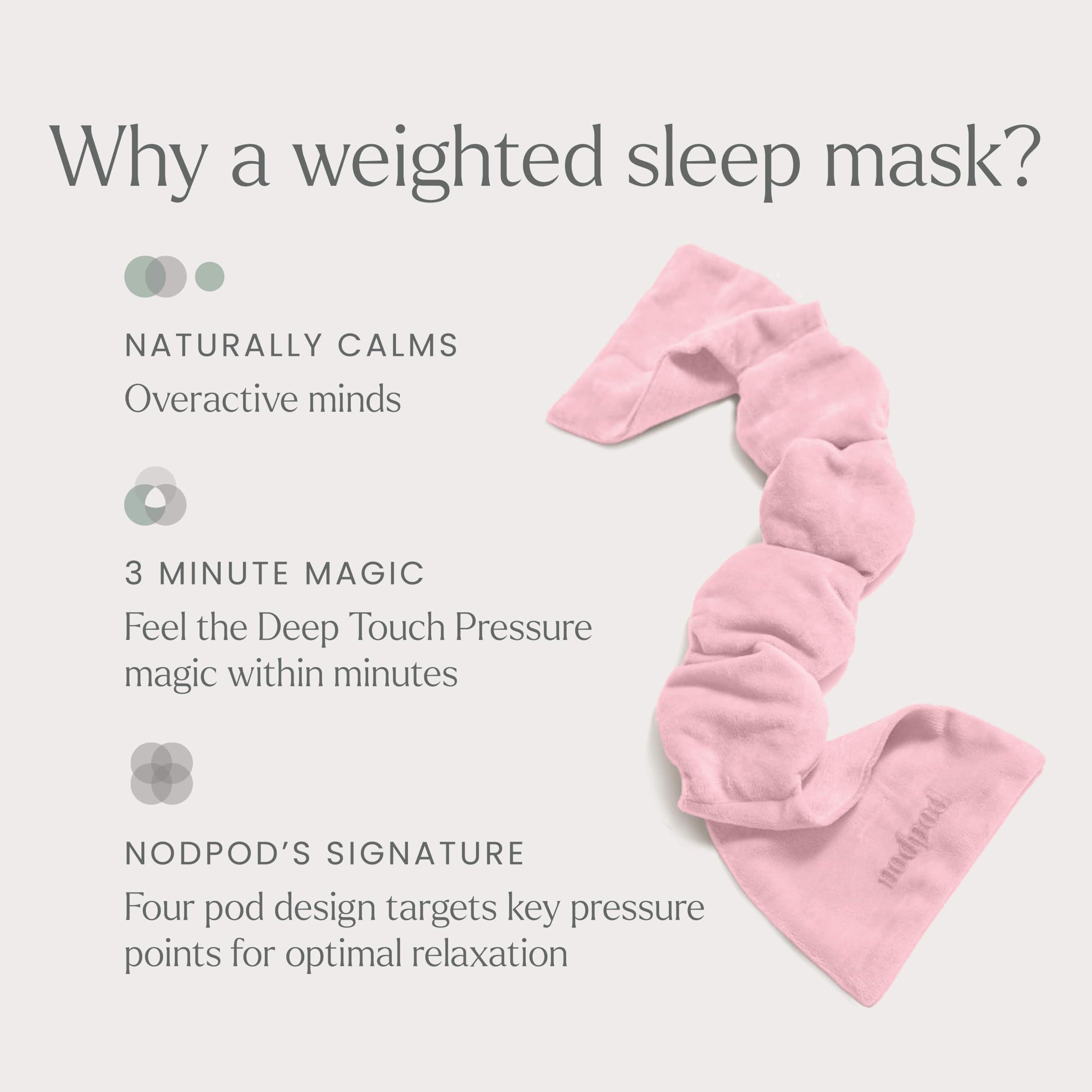 nodpod Nodpod Gentle Pressure Sleep Mask | Patented Light Blocking Design for Sleeping, Traveling & Relaxation - Blush Pink