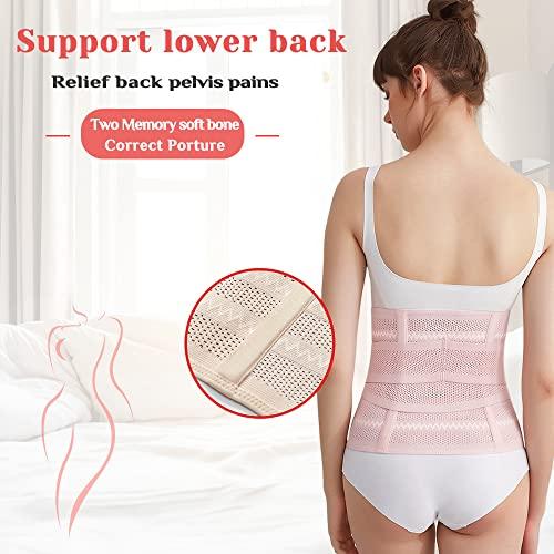 Lit-Pack Lit-Pack Belly Abdomen Pelvis Postpartum Belt Body Recovery Belly Slim After Childbirth Belt Girdle Belly Binder (white, Large)