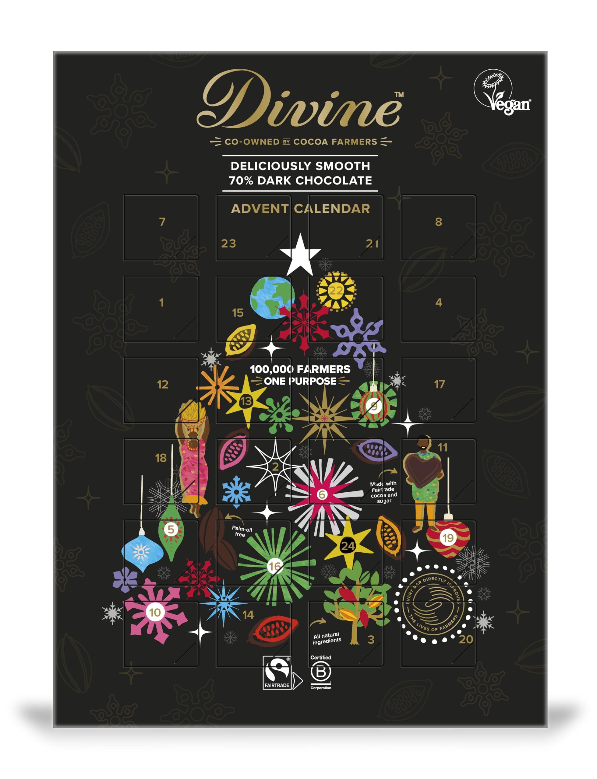 Divine Divine Chocolate Dark Chocolate Advent Calendar