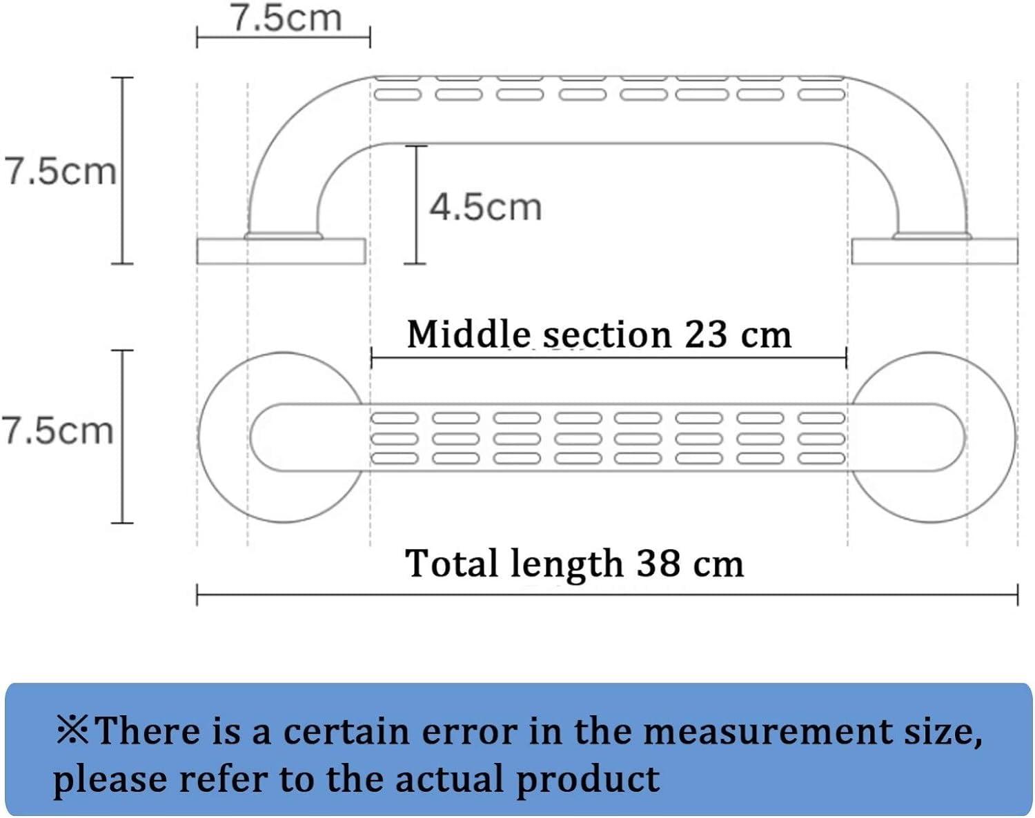 KarFri Safety Hand Support Rail Wall Mount Handicap Grab Bars Shower Handle Bathroom Accessories Grab Bars for Bathroom Bathtub Mounted (Size : 1PCS)