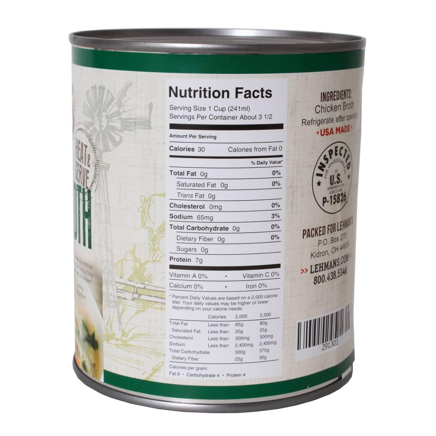 Lehman\'s Lehman\'s Canned Chicken Broth, One 27 ounce Can