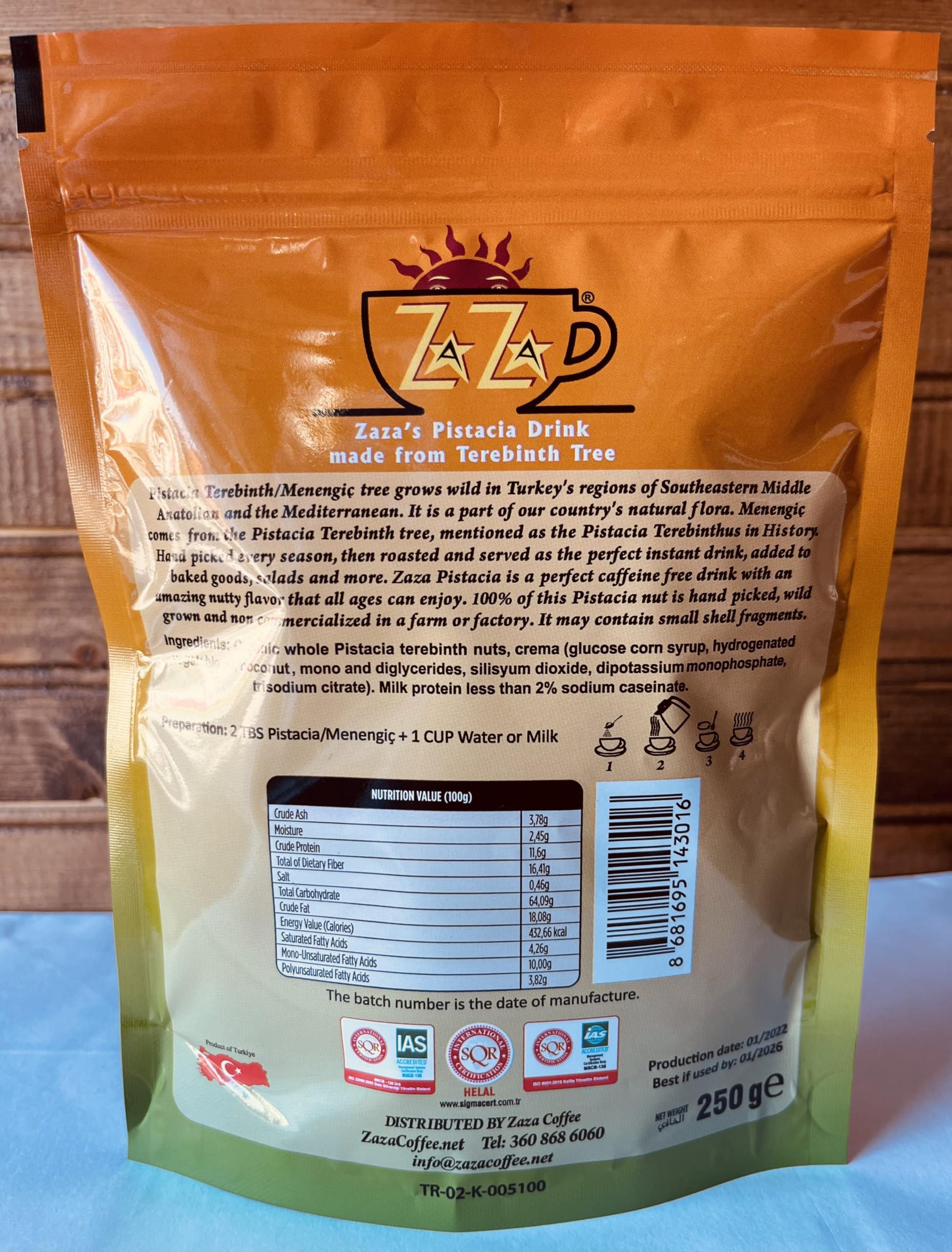 Zaza Coffee ZAZA'S PISTACIA COFFEE