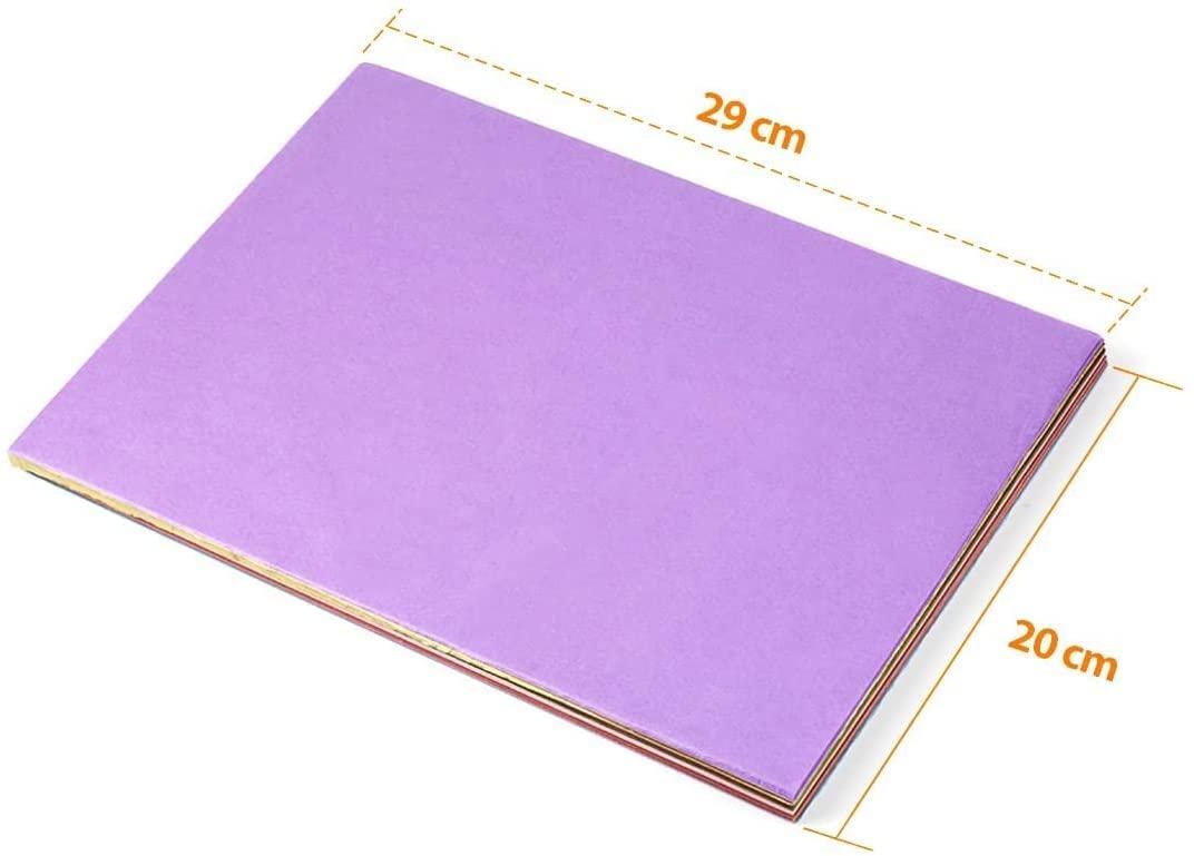 Simetufy 5760 Sheets Tissue Paper Bulk (2 Size) - 5400 Sheets 1 Inch Tissue Paper Square for Crafts & 360 Sheets A4 Tissue Paper, Colored Tissue Paper for Gift Wrapping