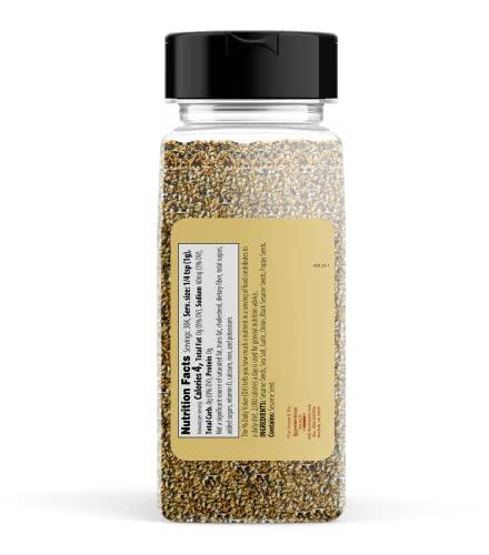 Unpretentious Everything Bagel Seasoning Add Texture & Flavor to Any Recipe, Mix of Sesame Seeds, Garlic, Onion & Salt, Convenient Shaker Bottle (8 Ounce)