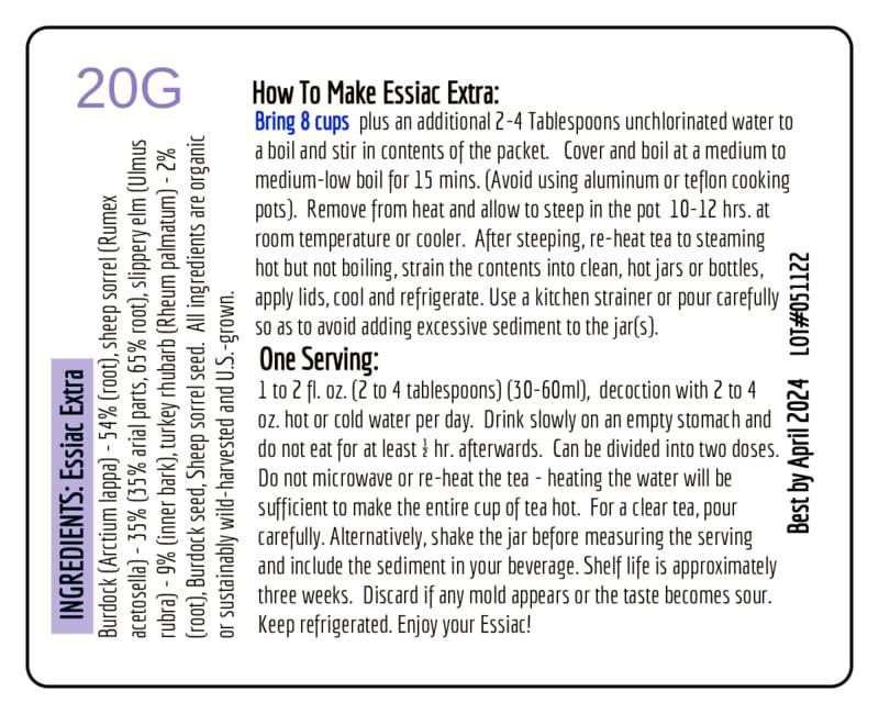 Blue Moon Herbs Essiac Extra 20g