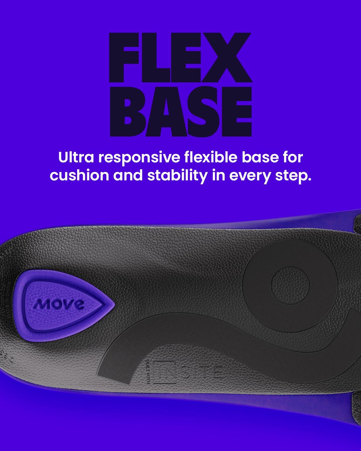 Move MOVE Game Day - All-Purpose Support Insoles - Plantar Fasciitis, Running, Shock Absorption, Flat Feet, Arch Support, Basketball, Active Lifestyle, Walking and Athletics (M 8-8.5 / WM 9.5-10)