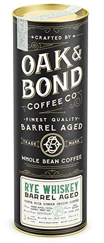 OAK & BOND Oak & Bond Coffee Co. Colombia Single Origin and Rye Whiskey Barrel Aged Coffee Bundle, Whole Bean - 22oz. Total
