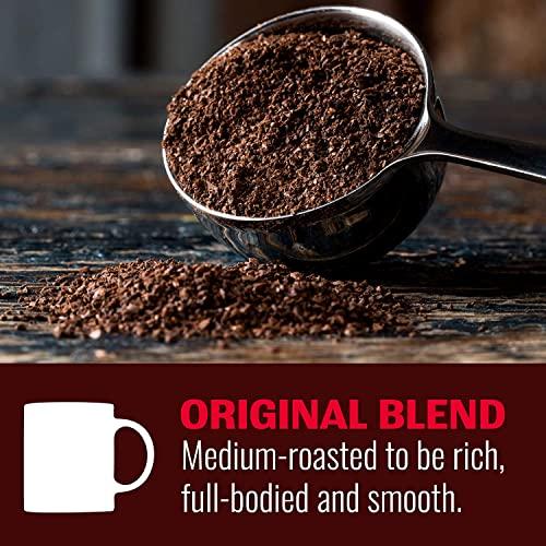 Hills Bros Hills Bros Original Mild Blend Ground Coffee, Light Roast, Smooth and Balanced for a Rich Light Coffee Taste 30.5 Ounce (Pack of 6)