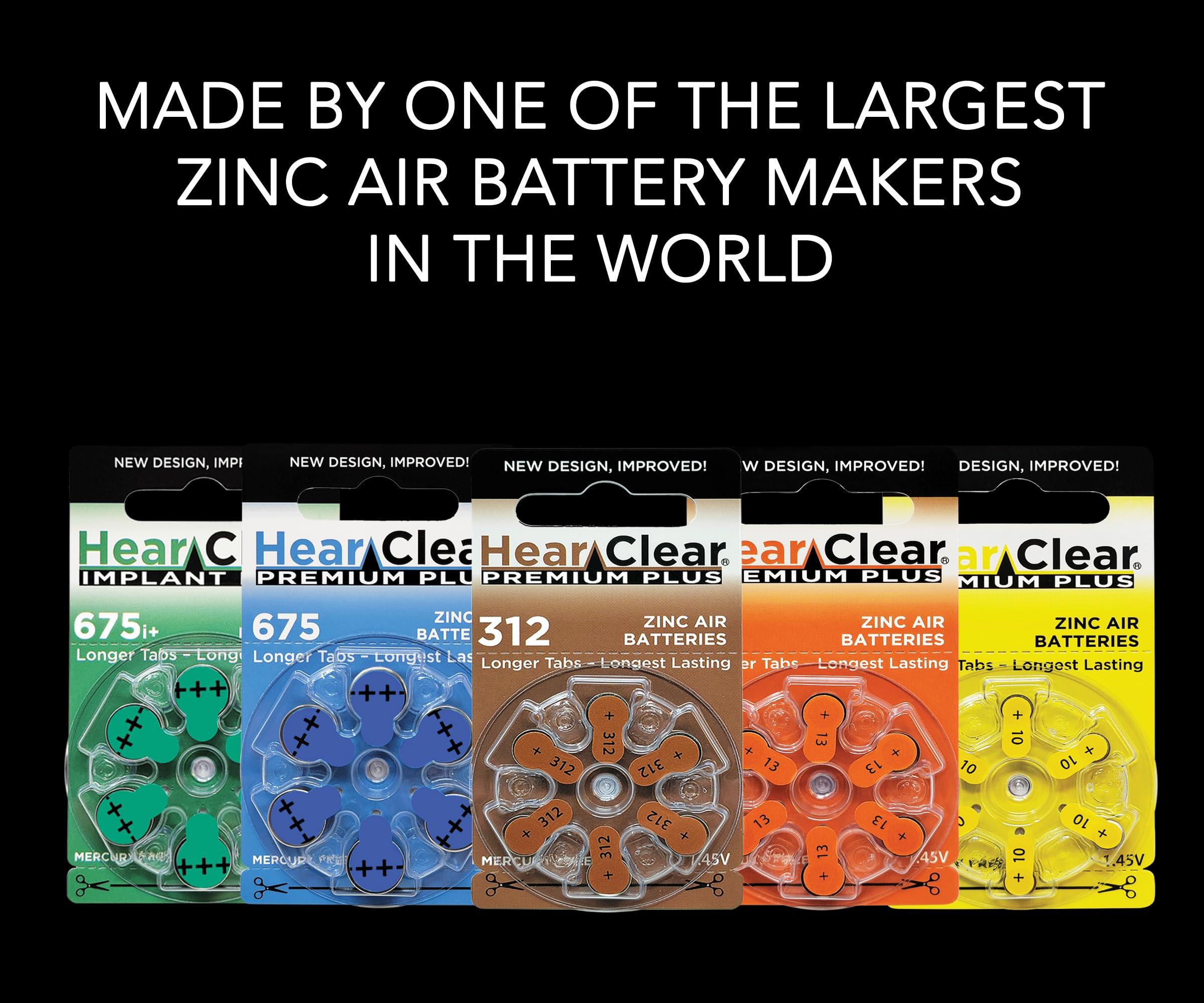 Hear Clear HearClear Size 312 PR41 Hearing Aid Batteries Brown Tab (30 Batteries)