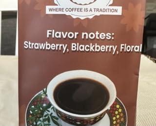 Land of Origins Coffee LLC LAND OF ORIGINS COFFEE ETHIOPIAN YIRGACHEFFE WHOLE BEANS COFFEE, medium roast, single-origin,100% Arabica, natural Ethiopian coffee 16oz (1 pound)