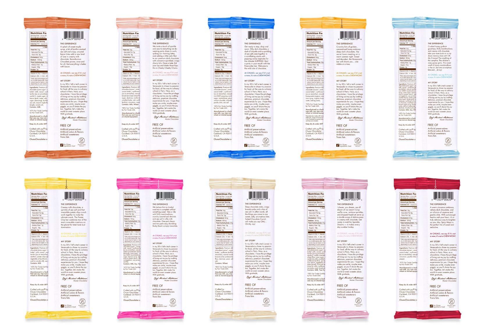 Chuao Chocolatier Chuao Chocolatier Gourmet Assorted Milk and Dark Chocolate Bar Gift Box | For Gift Baskets, Christmas, Valentines, Birthday, Care Package | 10 Ct