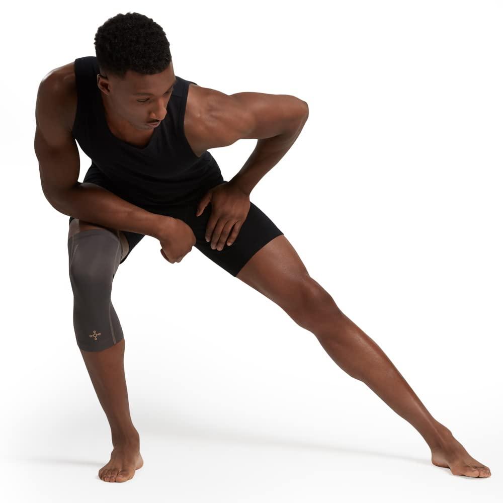 Tommie Copper Tommie Copper Performance Compression Knee Sleeve l Knee Brace for Joint Support l Men and Women, Slate Grey - 3X-Large