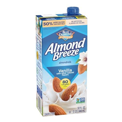 Blue Diamond Almonds Blue Diamond Almonds Breeze Dairy Free Almondmilk, Vanilla, 384 Fl Oz (Pack of 12)