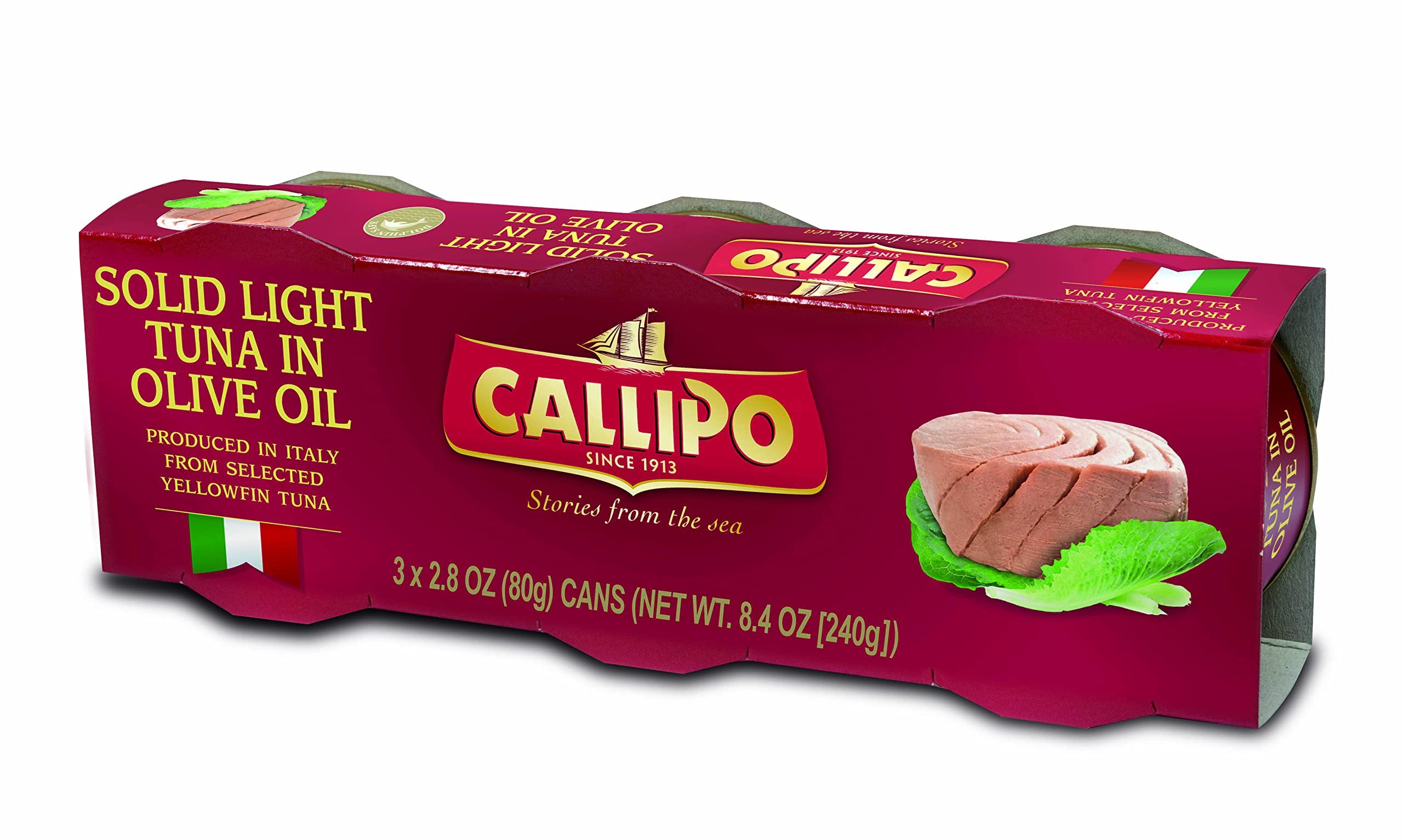 Callipo Italian Canned Tuna in Olive Oil Callipo 2.8 Oz (Pack of 9)
