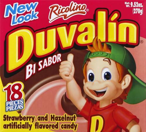 RICOLINO Duvalin Bi Sabor Strwberry and Hazelnut , 0.53 Ounce