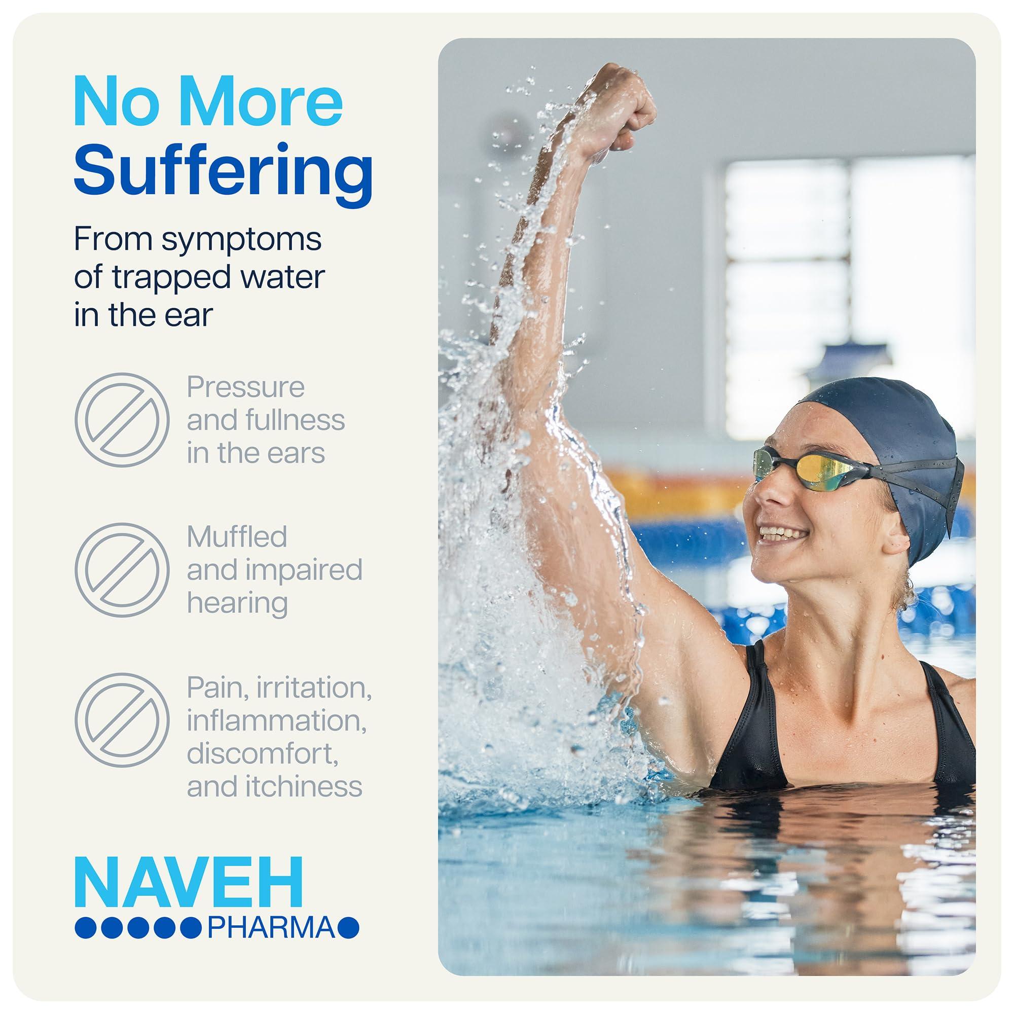 NAVEH PHARMA NAVEH PHARMA Dry Ears -Swimmers Ear Drops Spray - Ear Drying Drops for Swimmers Adults and Kids/Remove Water Trapped in Ears and Hearing Loss (1 Fl Oz)