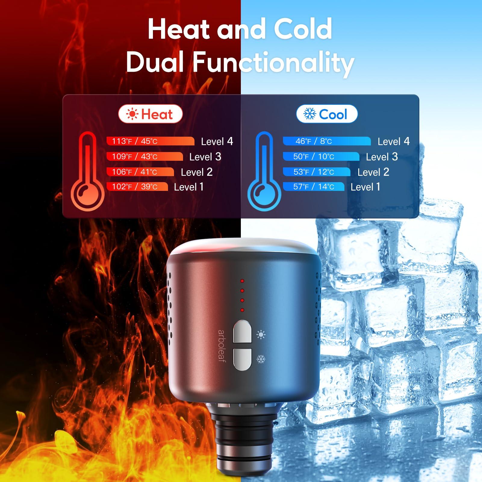 arboleaf arboleaf Mini Massage Gun and Hot & Cold Massage Gun Head Bundle