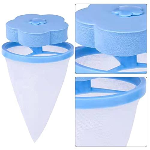 Bavokon 4 Pcs Hair Filter Cleaning Mesh Bag | Floating Lint Hair Catcher | Lint Catcher For Laundry | Pet Hair Remover For Laundry,Washing Machine Floating Lint Mesh Bag | Clean Pet Bedding In Washing Machine