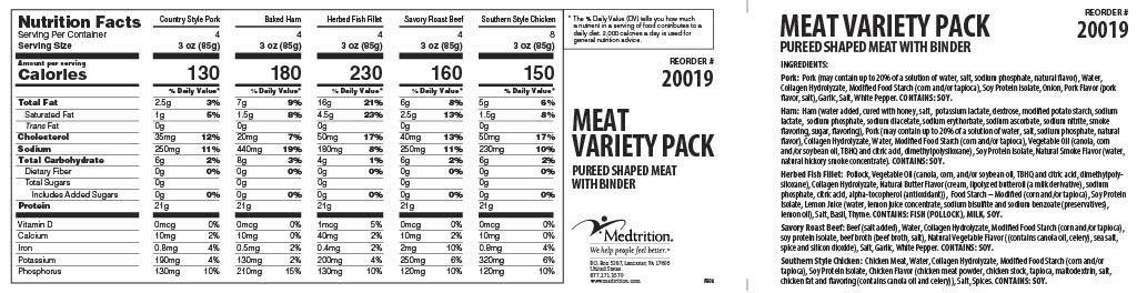 Medtrition Cafe Puree Meat Variety Pack 3 oz. (24 Count)