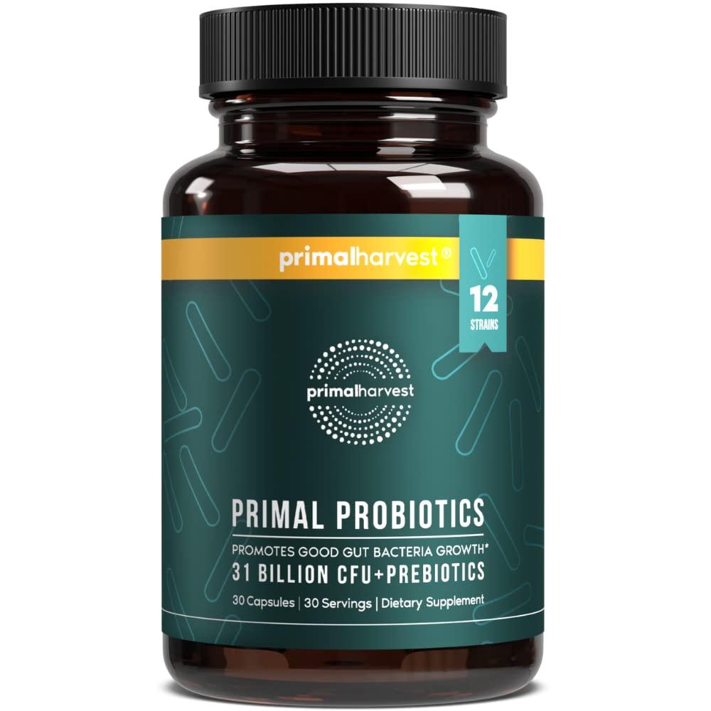 Primal Harvest Primal Harvest Greens Powder & Primal Probiotics Supplements Bundle