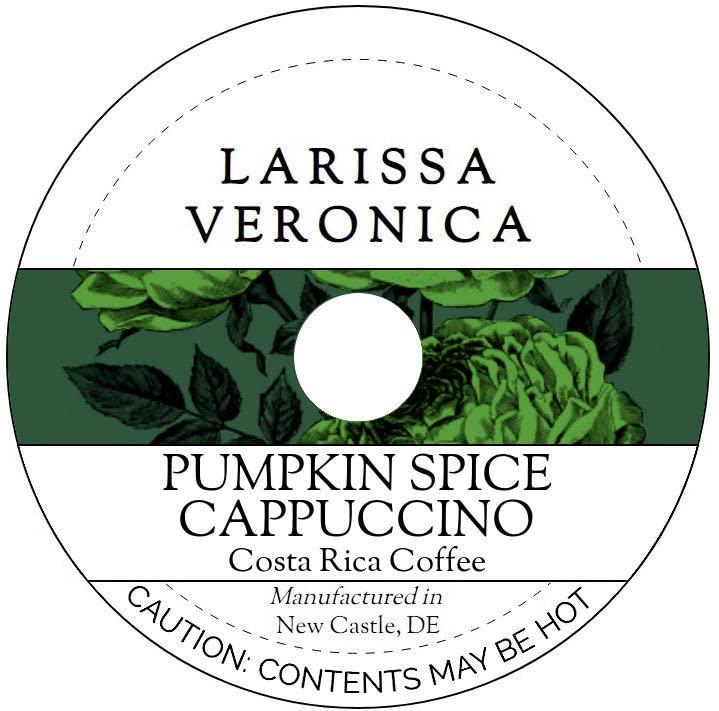 Larissa Veronica Pumpkin Spice Cappuccino Costa Rica Coffee (Single Serve K-Cup Pods) (Gourmet, Naturally Flavored, Whole Coffee Beans) (12 pods, ZIN: 578159) - 2 Pack