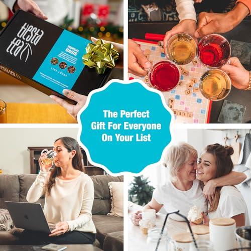 Tiesta Tea Tiesta Tea - Fruity Loose Leaf Tea Gift Box | Medium Caffeinated Tea Variety Pack | Make Hot & Iced Tea | 3 Pouches of Assorted Tea Blends with Green Tea, Blueberry Fruit Tea & Hibiscus Fruit Tea
