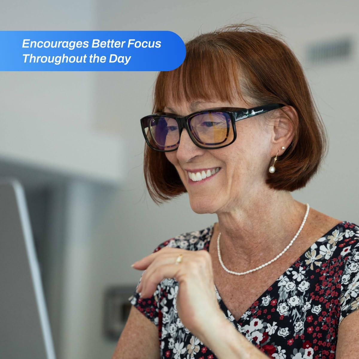 DefenderShield DefenderShield Premium Fit-Over Blue Light Blocking Glasses - Daytime - Yellow Tint to Block Harmful Blue Light from Gaming PC, Laptop and Smartphone Glare - Digital Eye Strain Protection