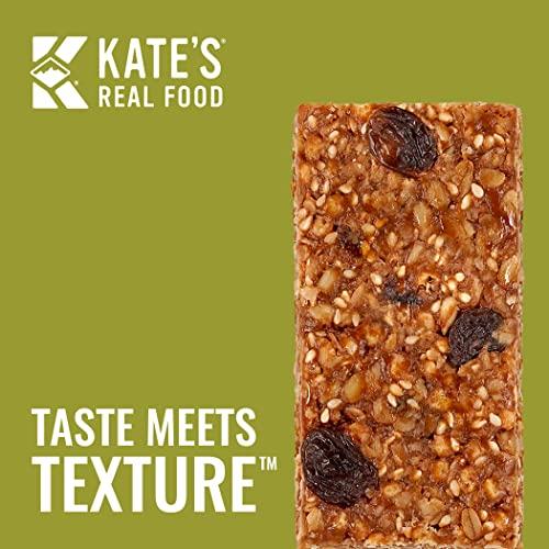 Kate's Kate’s Real Food Organic Energy Bars, Non-GMO, All-Natural Ingredients, Gluten-Free and Soy-Free Healthy Snack with Natural Flavors, Peanut Butter and Dark Chocolate (Pack of 12)