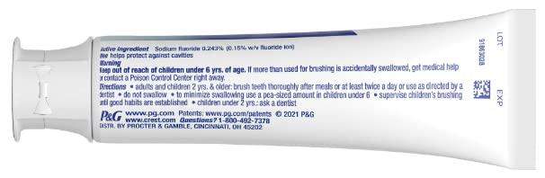 Crest Crest 3D White Toothpaste, Deep Clean, Enamel Safe Whitening 3.8 oz (107g) - Pack of 2