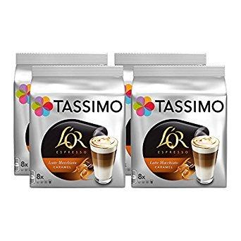 Tassimo Tassimo T Discs L'OR Espresso Latte Macchiato Caramel (4 Packs, 64 T Discs, 32 Servings)