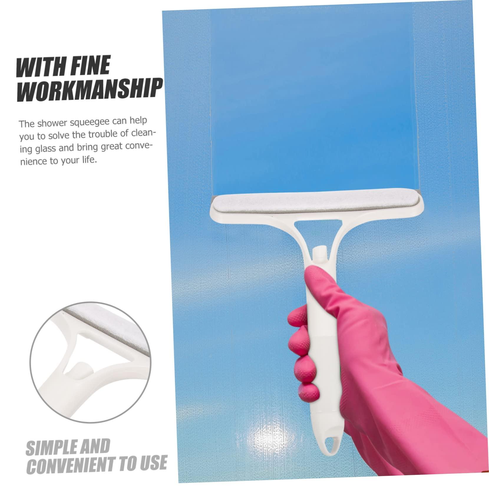 Healeved 2pcs Window Scraper Bathroom Squeegee Small Squeegee Home Glass Door Squeegee Shower Door Squeegee Window Cleaning Squeegee Shower Glass Squeegee Mirror Squeegee Window Squeegee