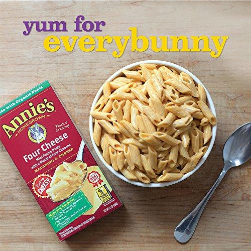Annie's Homegrown Annie’s Four Cheese Penne Macaroni and Cheese Dinner with Organic Pasta, 5.5 OZ (Pack of 12)
