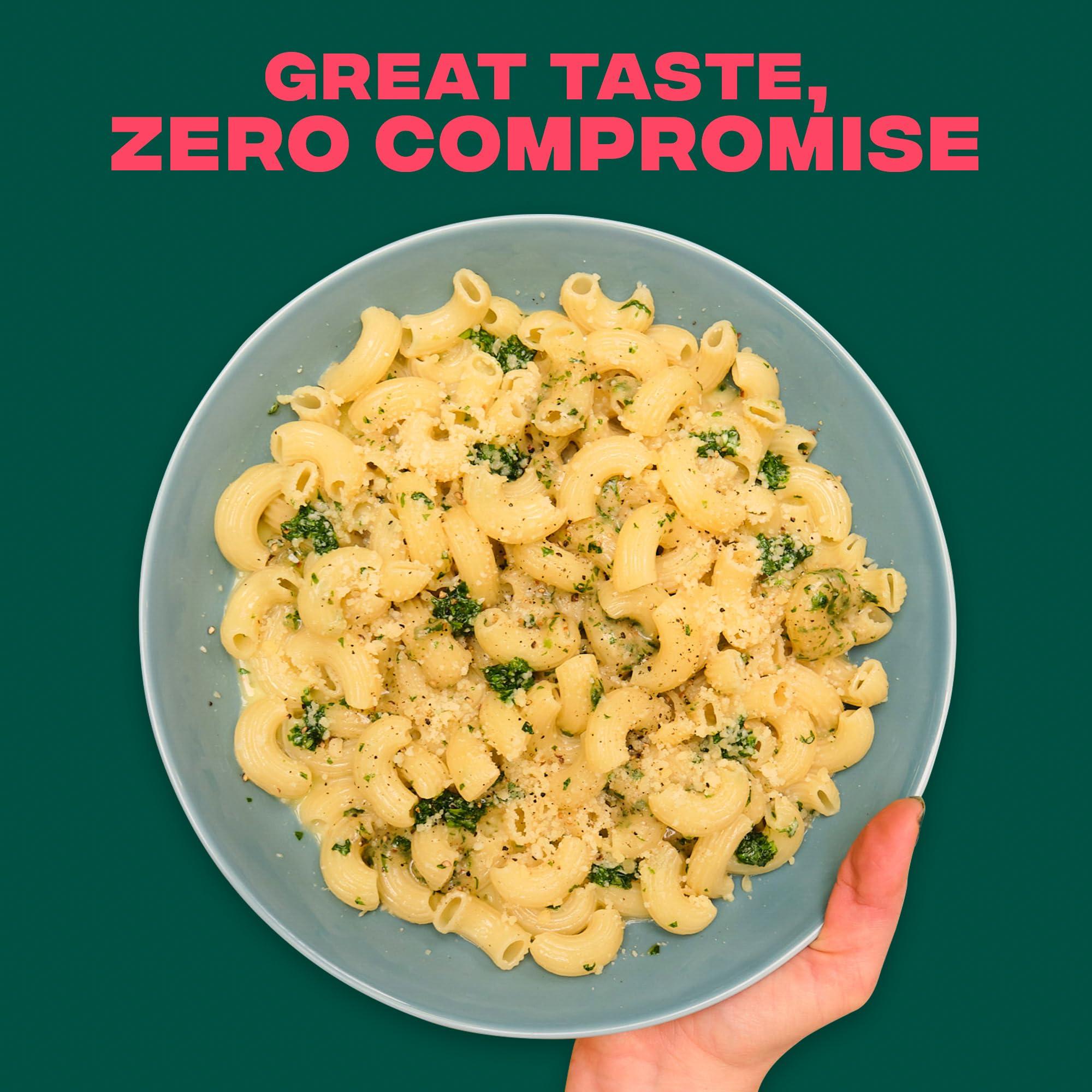 CARBE DIEM Carbe Diem!, Elbows, Lower Net Carb Pasta with Traditional Flavor & Texture, 55% Fewer Net Carbs & Only 110 Calories Per Serving, Pack of 3