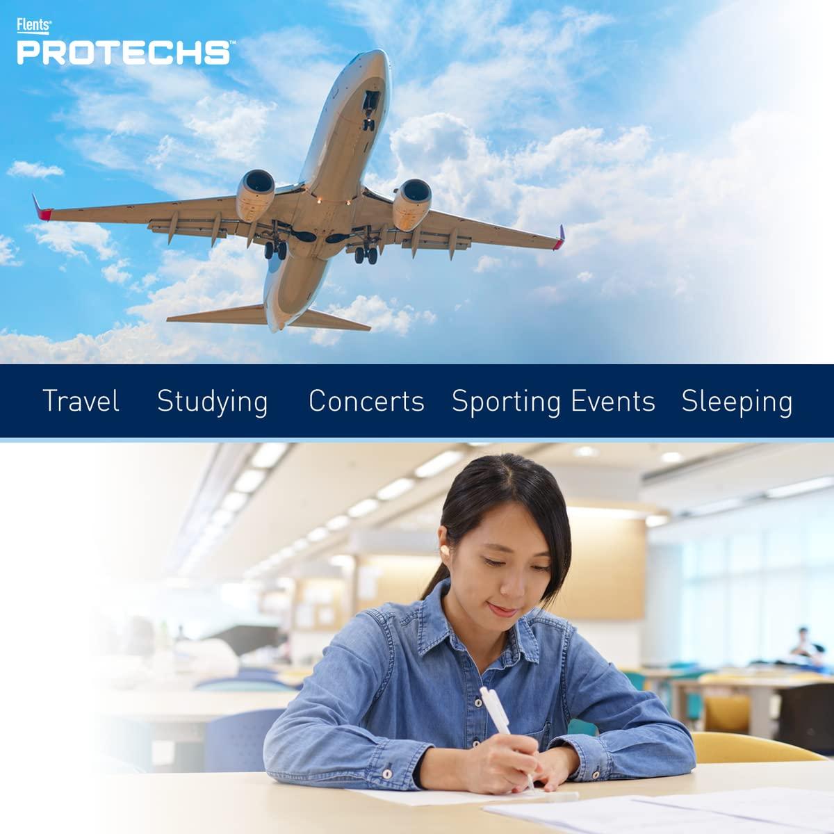 Flents Flents Foam Ear Plugs, 55 Pair for Sleeping, Snoring, Loud Noise, Traveling, Concerts, Construction, & Studying, Contour to Ear, NRR 33, Green, Made in the USA